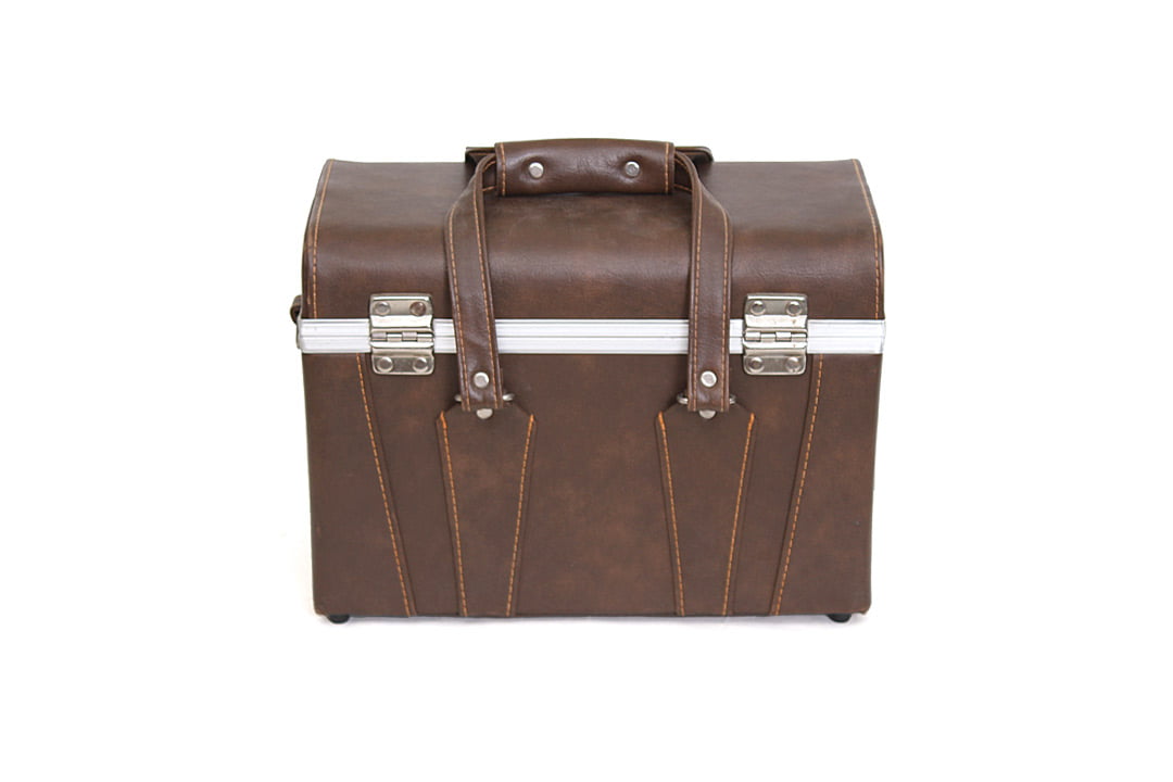 Grote bruine leren vintage cameratas