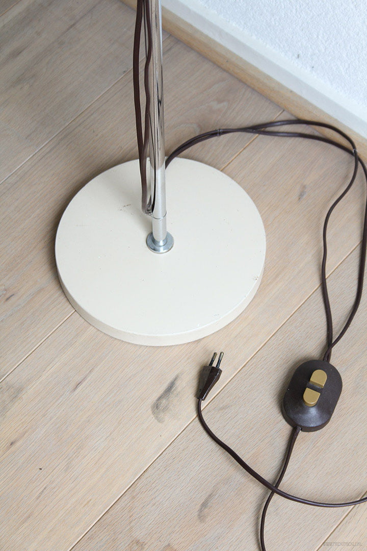 Vintage Herda bollenlamp beige
