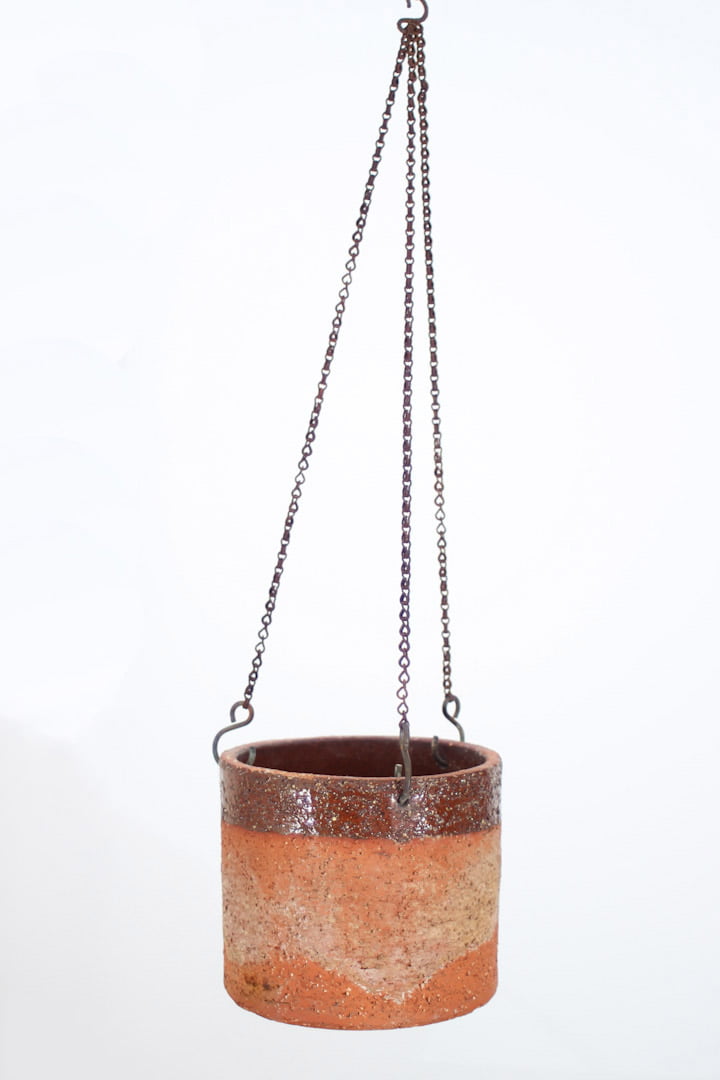 Vintage rustieke hangende bloempot