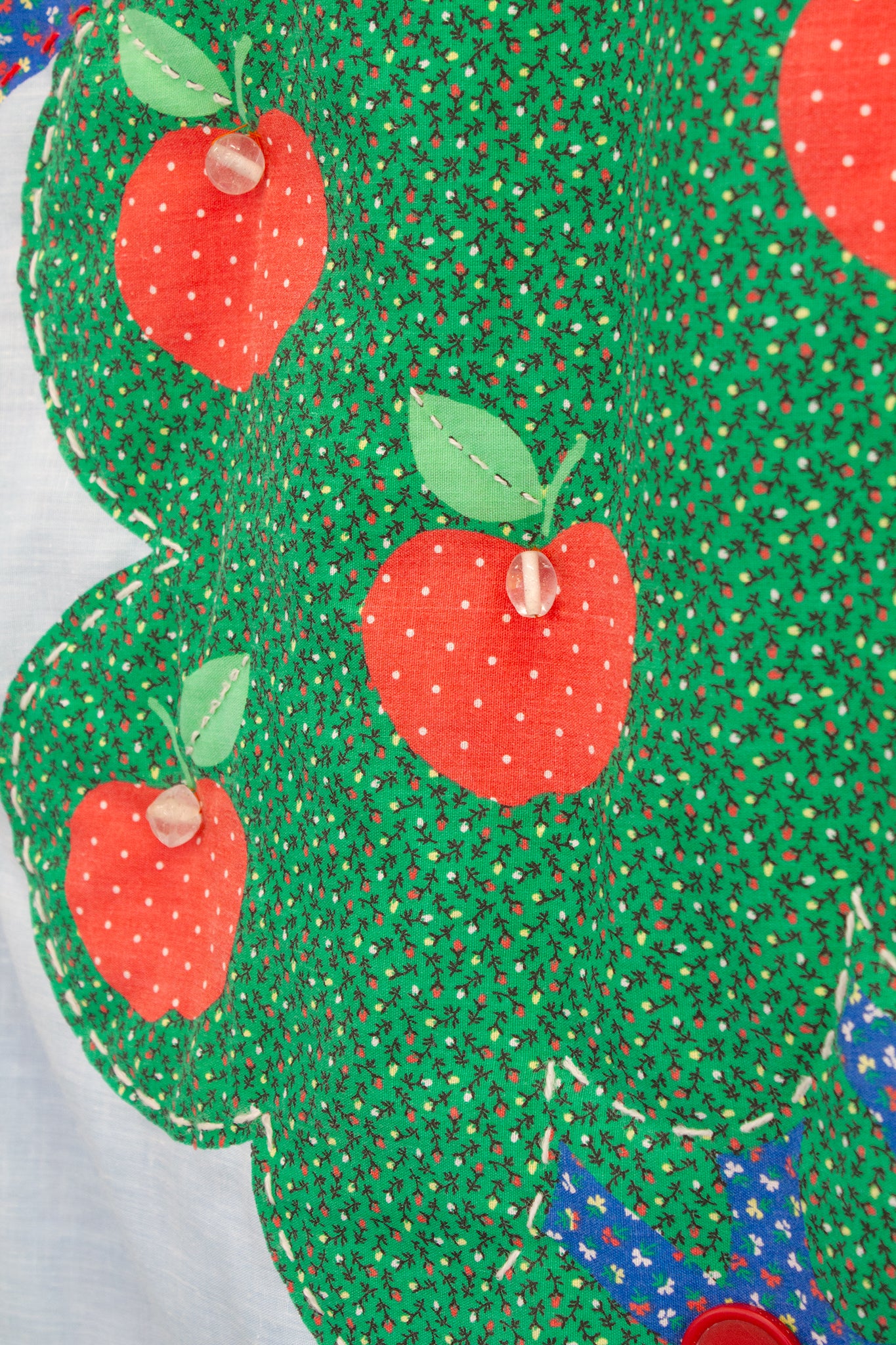 80s vintage wandkleed Sunbonnet Sue Overall Sam quilted