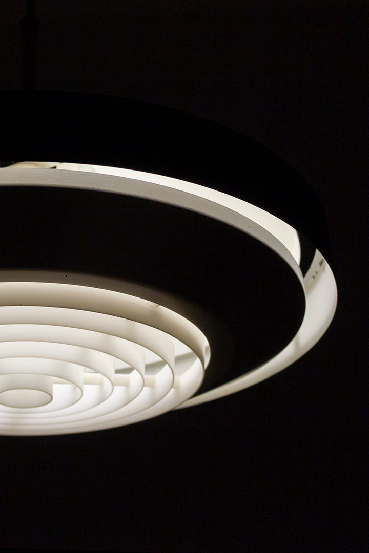 Aluminium Space Age hanglamp jaren 60