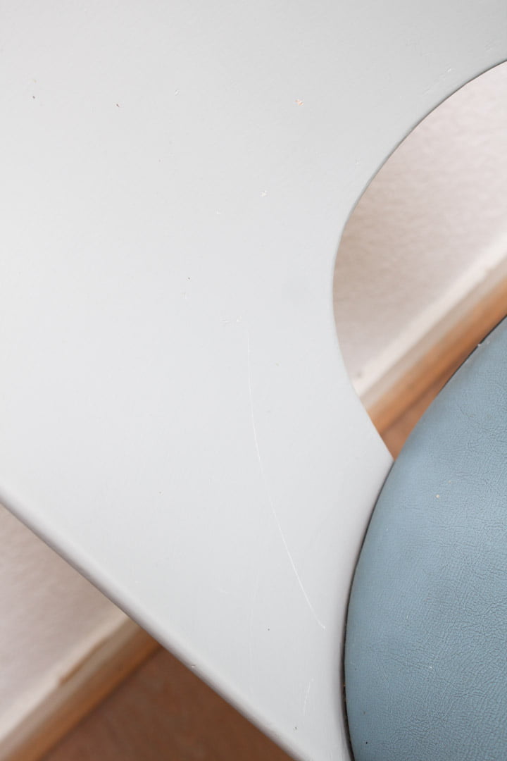 Blauw / grijze Oswald Haerdtl voor Thonet stoel