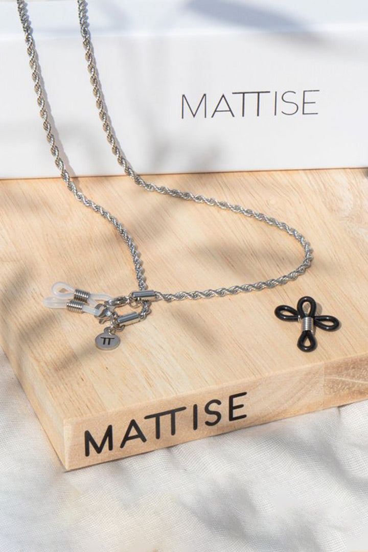 RVS brillenkoord - gewoven