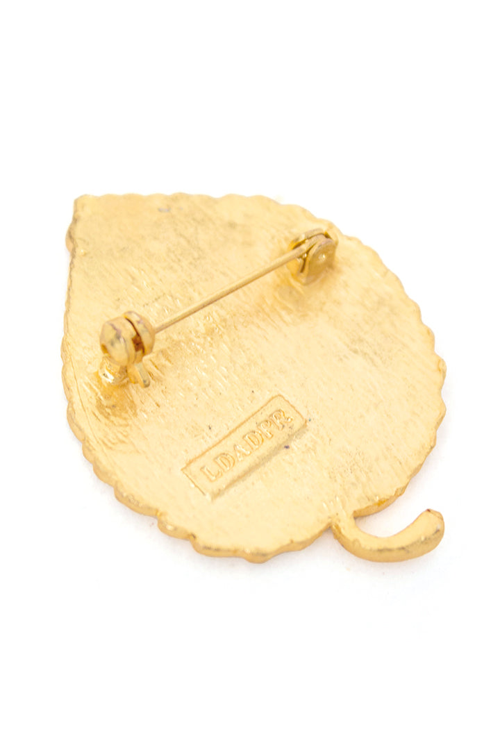 Broche blad vintage jaren 70 Rodier Parijs