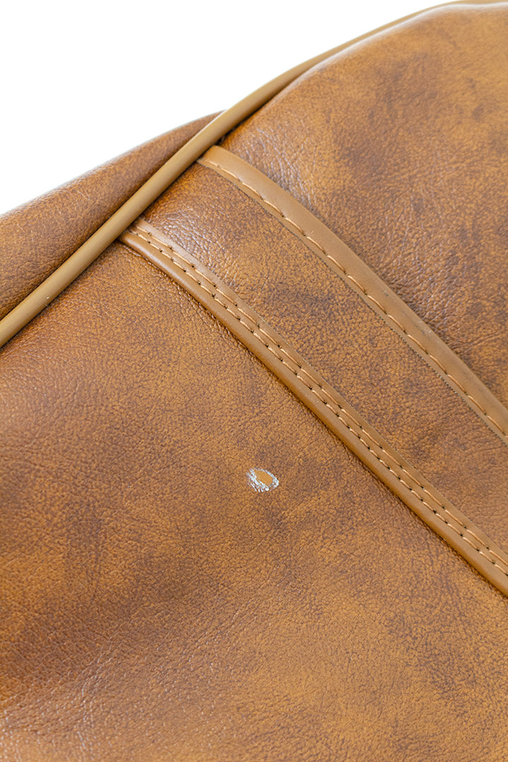 Bruine vintage handtas van skai-leer