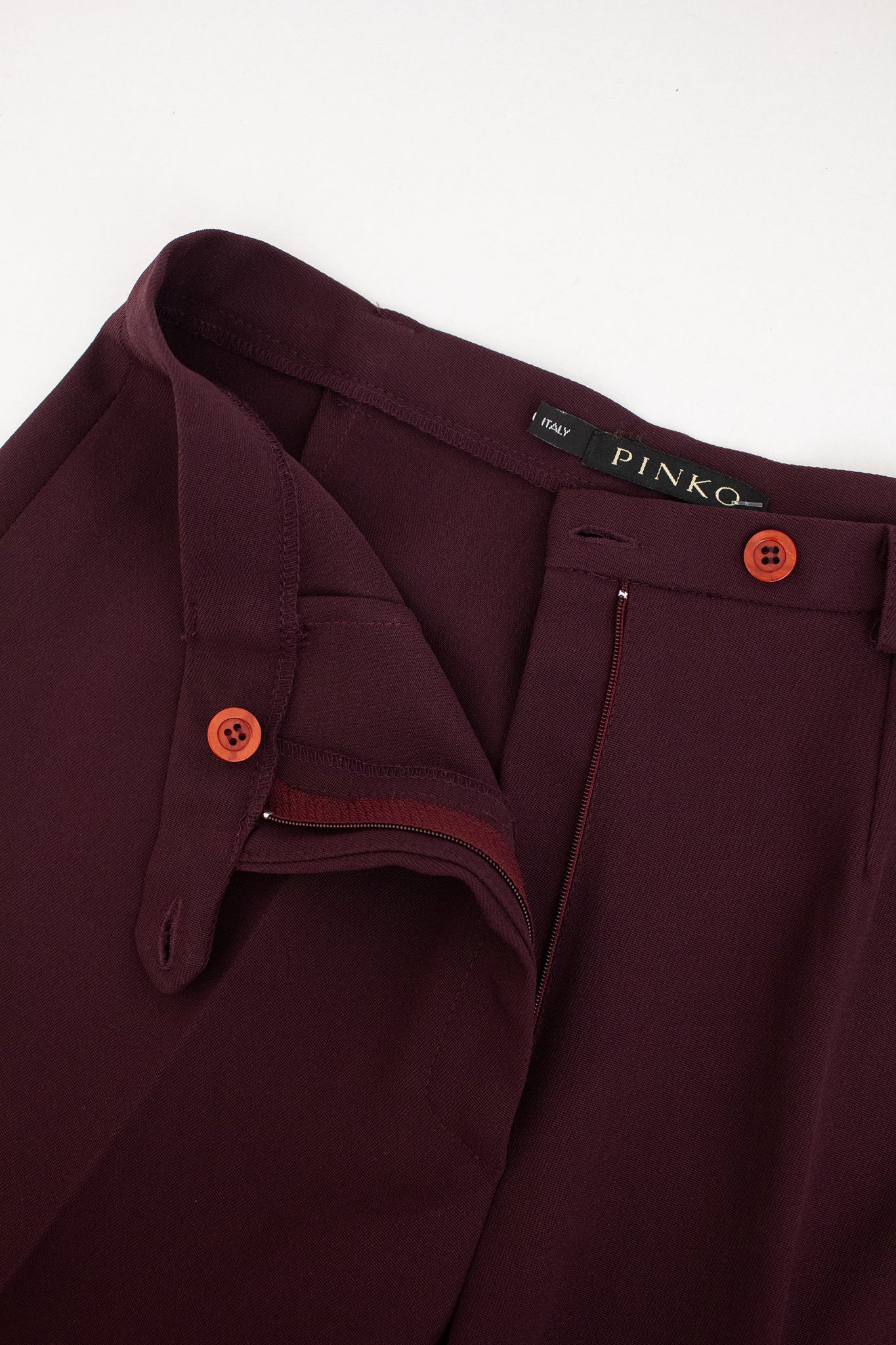 Wollen burgundy Pinko pantalon