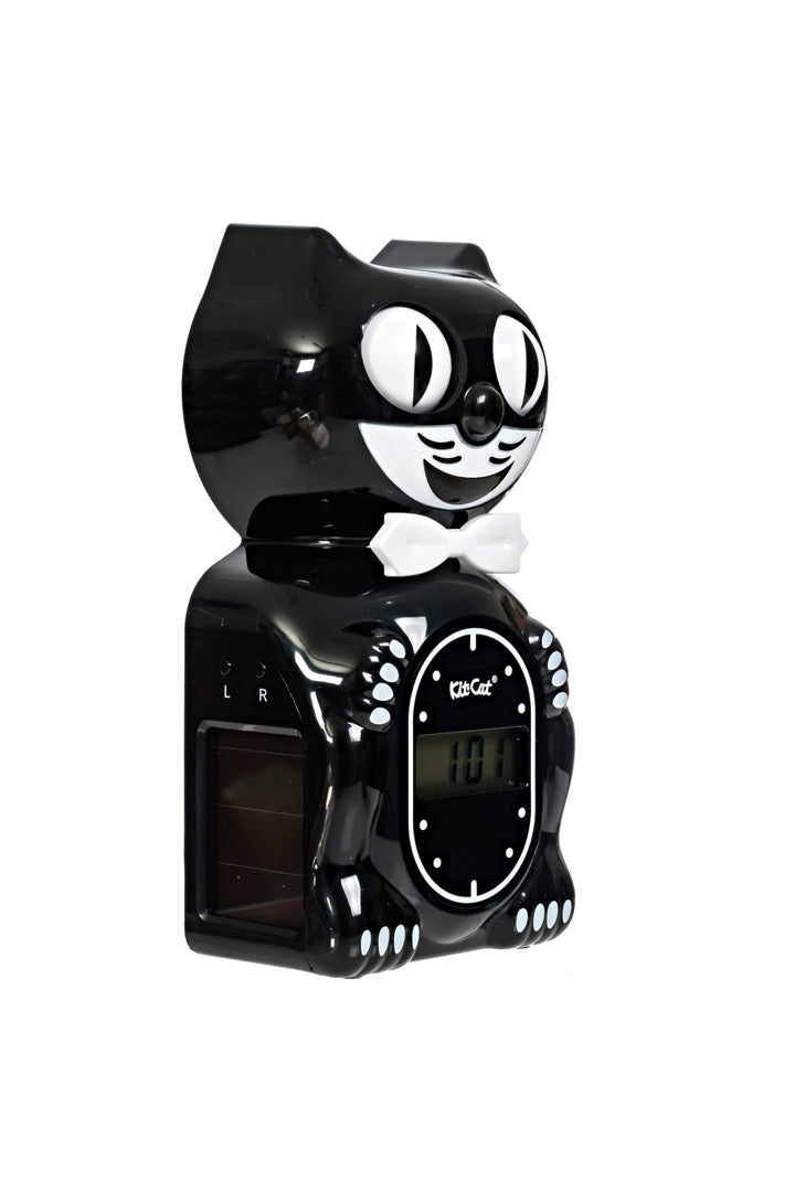 Solar Kit-Cat digitale alarmklok Classic Black
