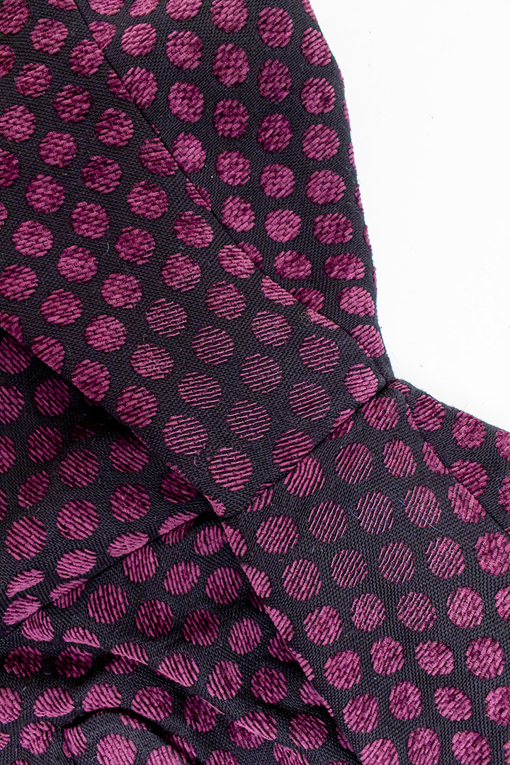 Comme des Garçons Homme Plus pantalon zwart met paarse stip 2007