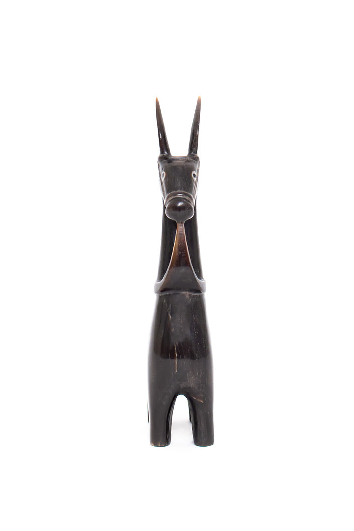 Houten alpaca beeldje