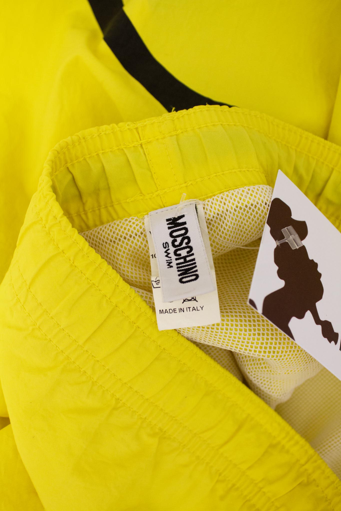 Gele Moschino zwemshorts met smiley