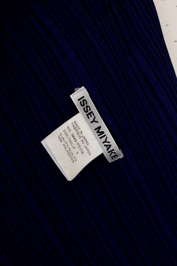 Issey Miyake Homme Plisse SS23 (Satoshi Kondo) blouse met lange achterkant