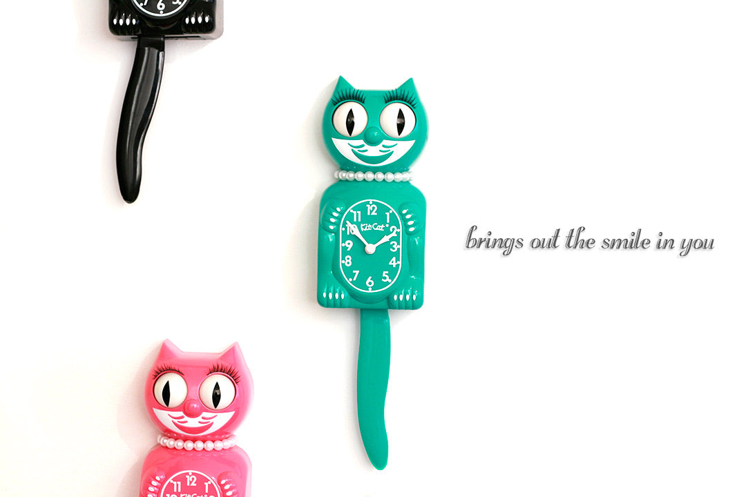 Kit Cat Klock Green Beauty groene klok