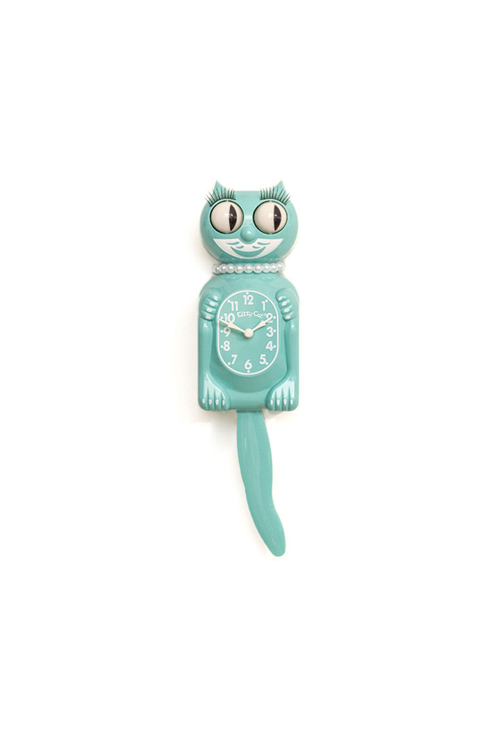 Miss Kitty-Cat Ocean Waves kattenklok mintgroen