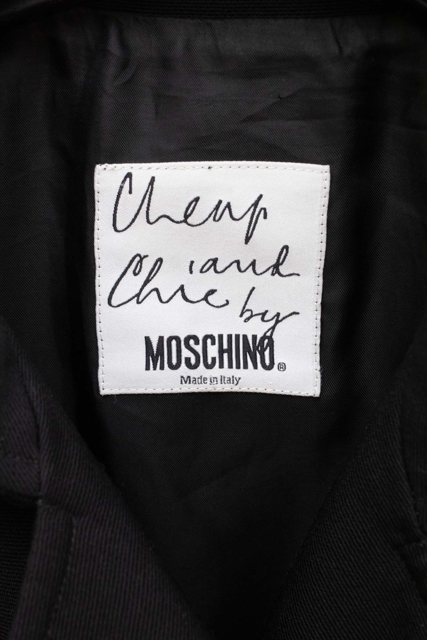 Zwart double breasted Moschino Cheap & Chic jasje