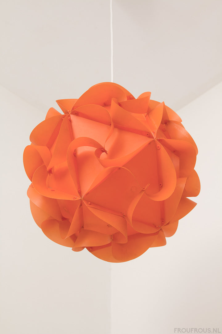 Oranje vintage Apollo lamp Woja
