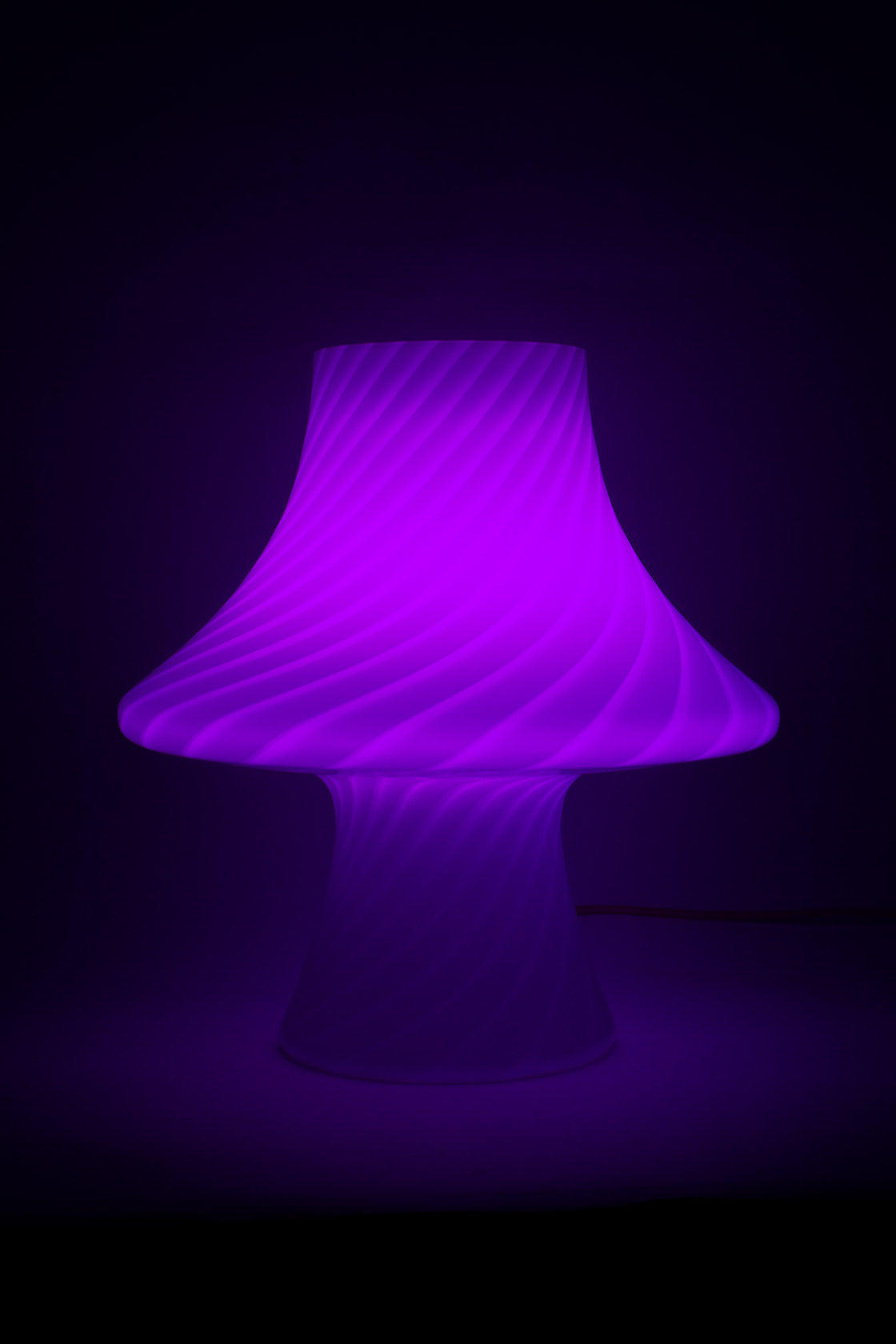 Paolo Venini witte mushroom Murano lamp Fungo