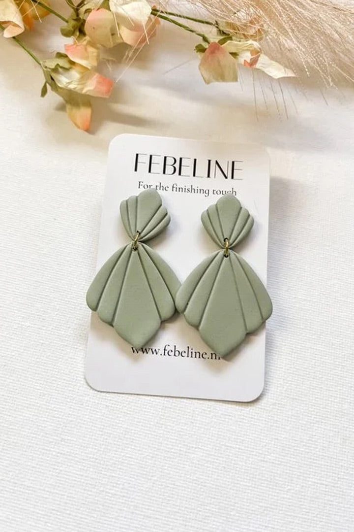 Polymeerklei oorbellen - Vera