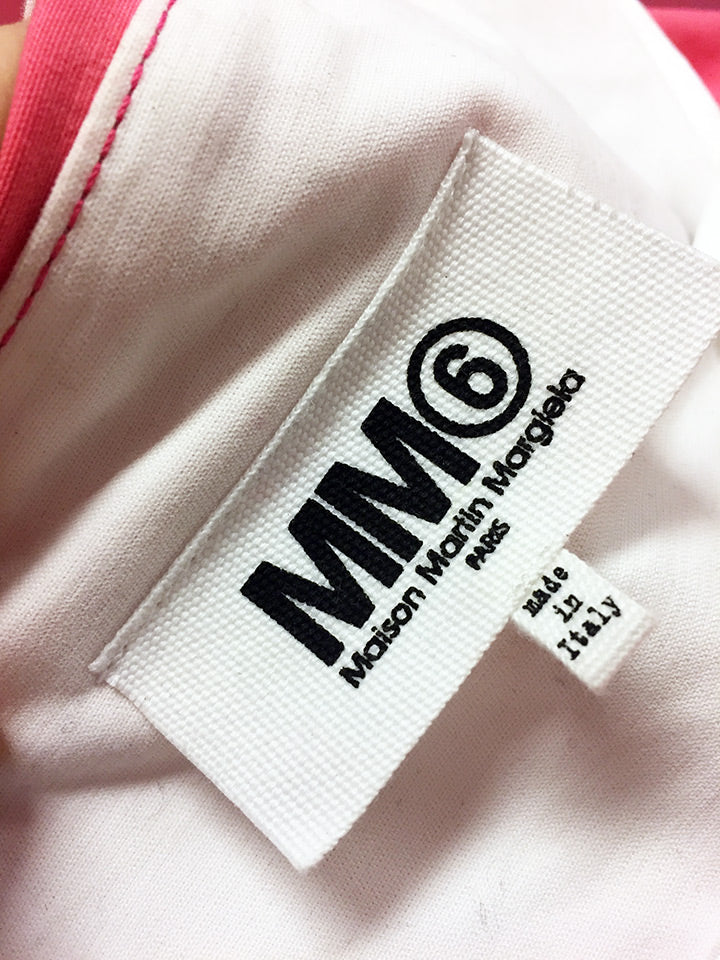 Roze cropped Margiela jasje met capuchon MM6