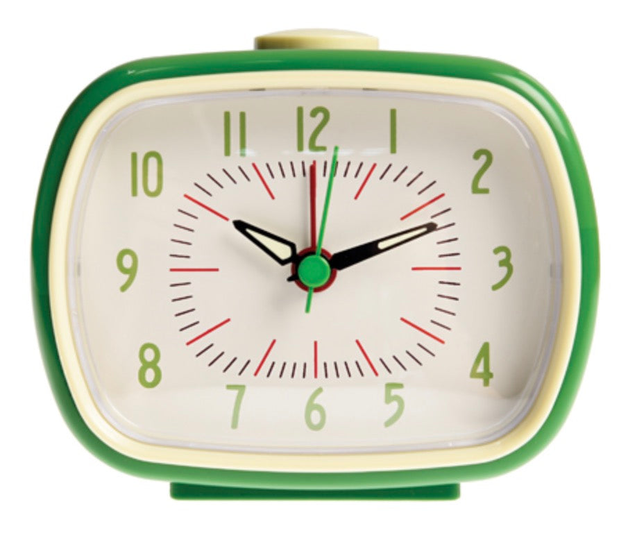 Retro wekker groen