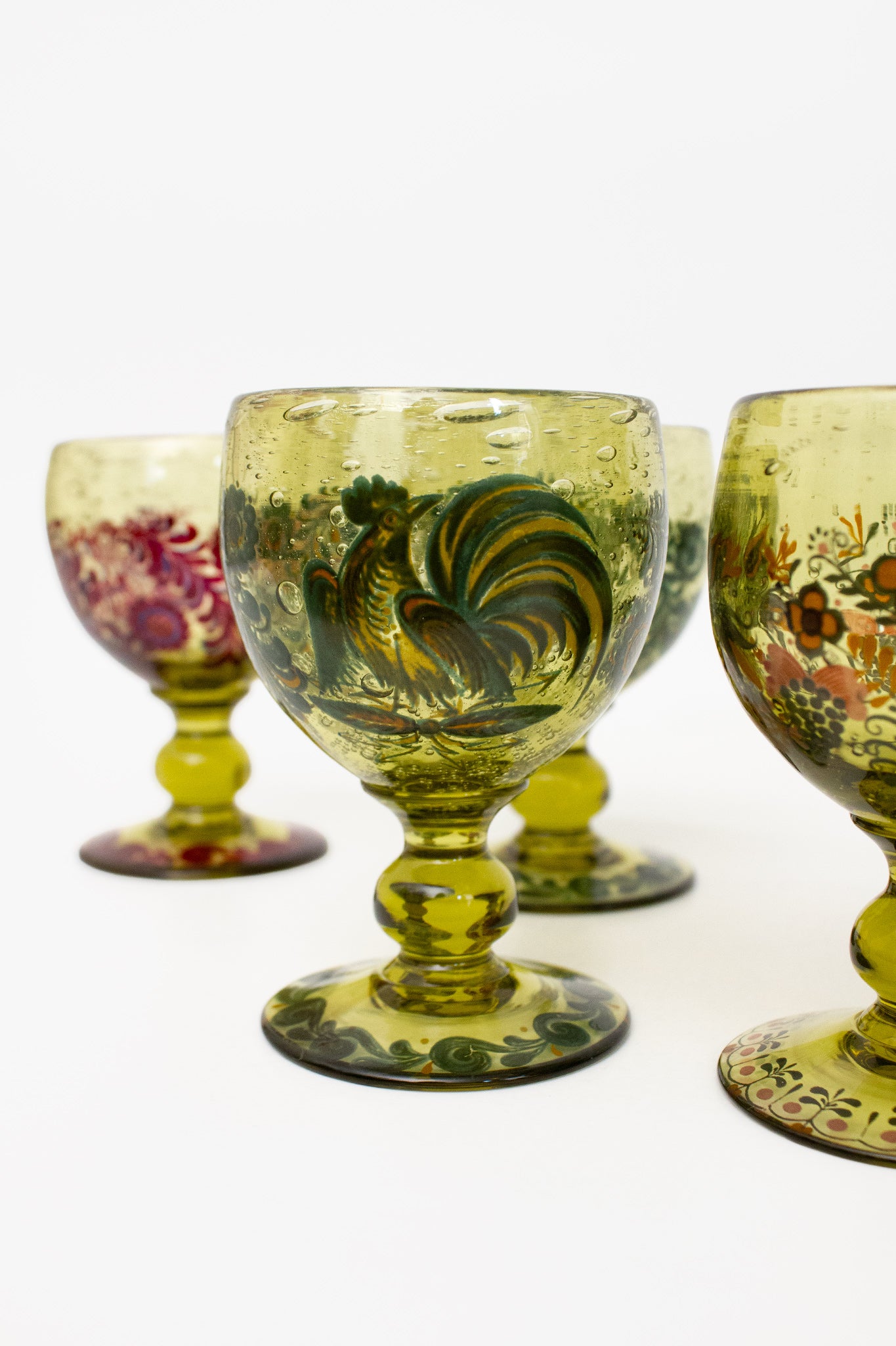 Set van 4 Alfred Taube 70’s wijnglazen