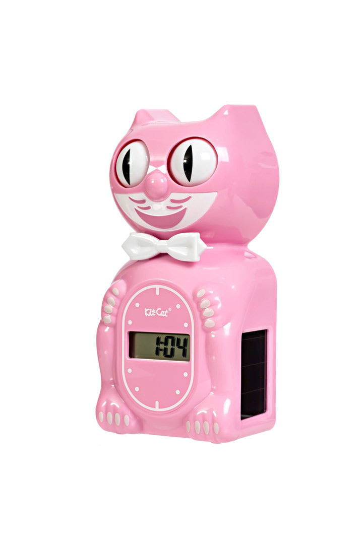 Solar Kit-Cat digitale alarmklok Pink Satin