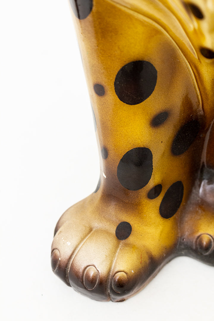 Vintage Italiaans panter beeld van keramiek