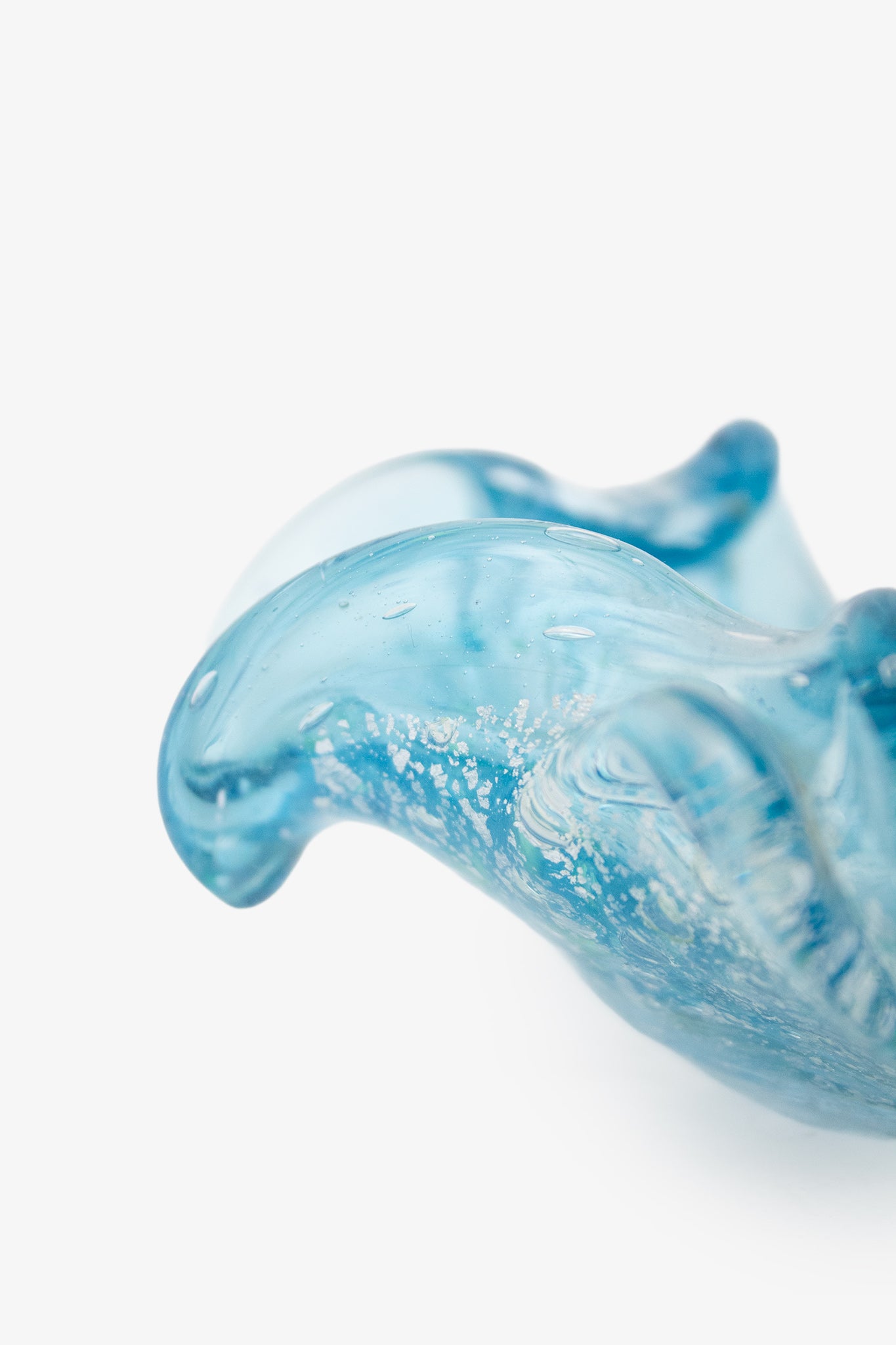 Vintage Murano gegolfd bullicante schaaltje/ asbak Archimedes Seguso