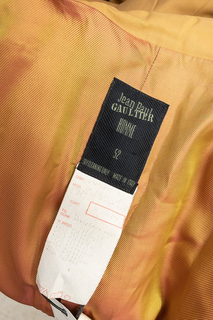 Vintage colbert heren zandkleurig Jean Paul Gaultier Homme jaren 80