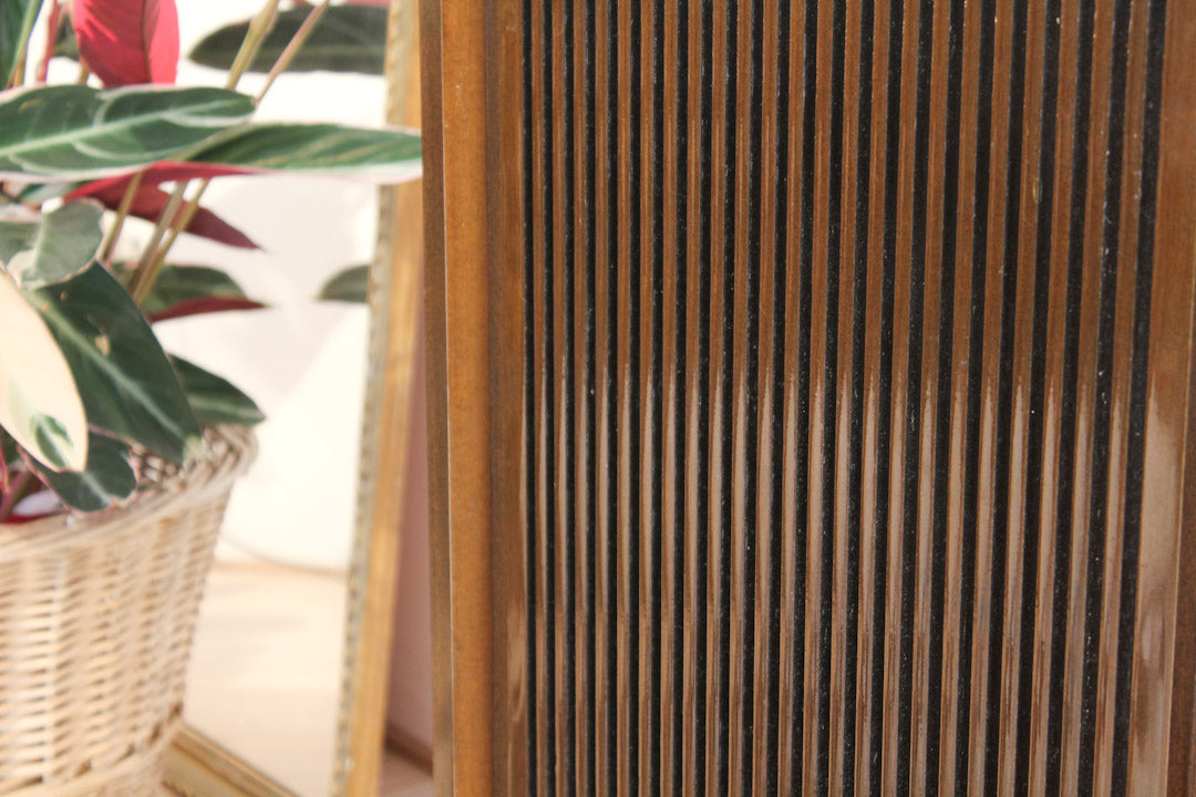 Vintage eikenhouten radiomeubel Grundig Bergamo 3