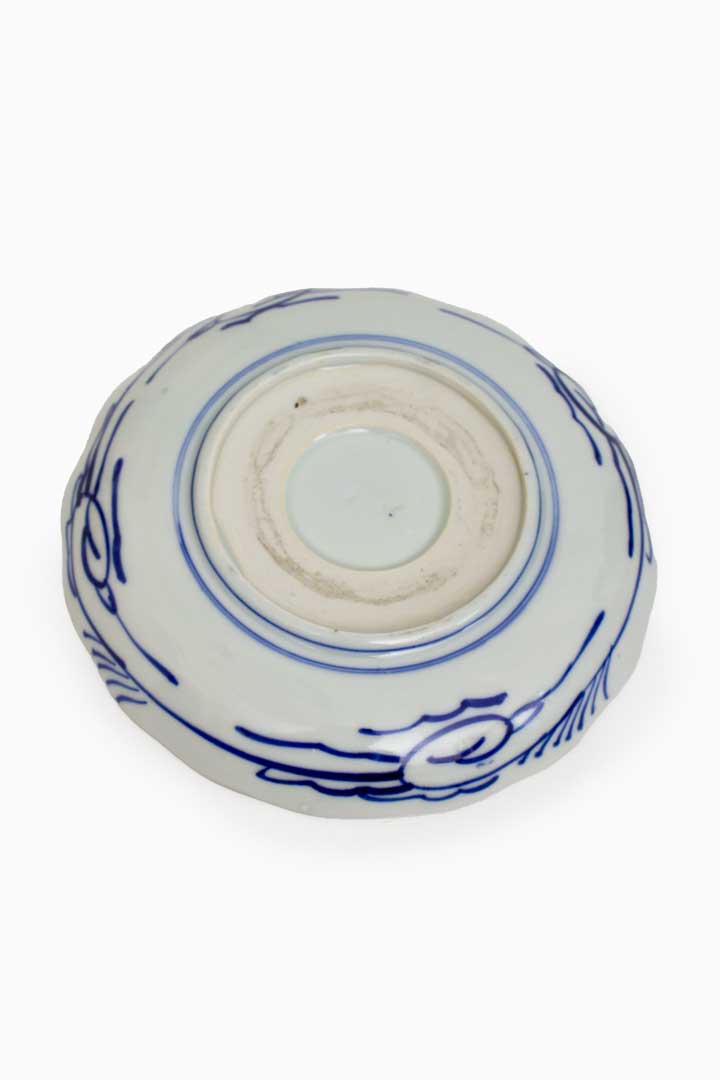 Vintage handbeschilderd Chinees porseleinen diep bord Imari