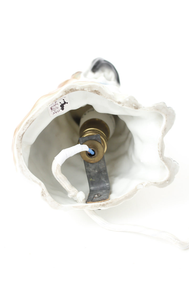 Vintage parfumlamp hond van keramiek jaren 50