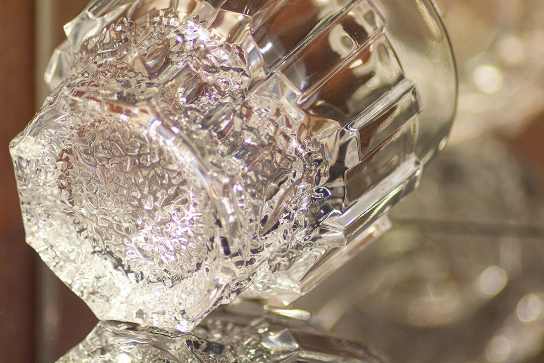 Vintage whiskey glazen van kristal - set van 12
