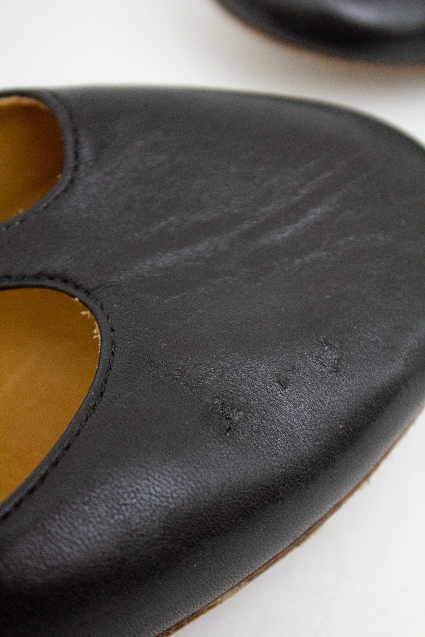 Zwarte leren Isabel Marant mary jane flatjes maat 36