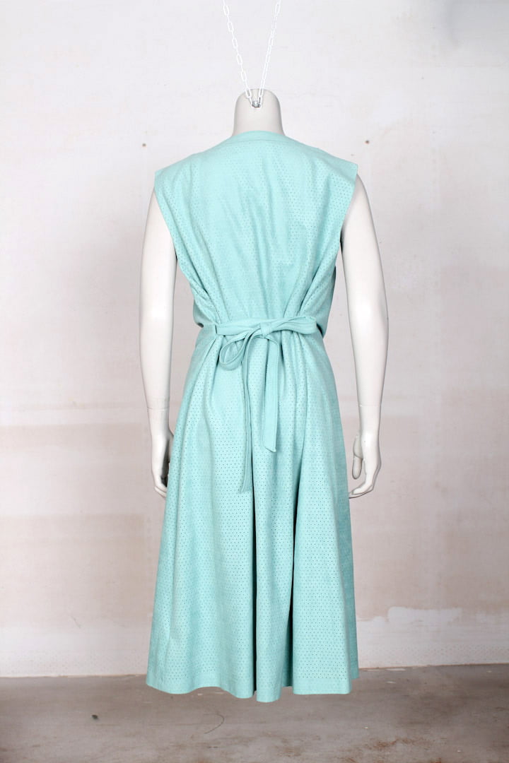Mintgroene jurk mouwloos