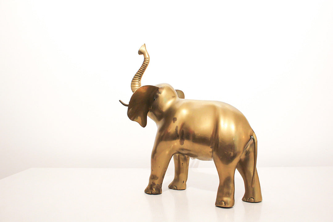 Olifant beeld messing
