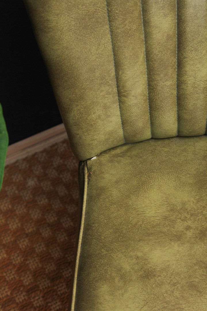 Groene cocktail stoeltjes / vintage club chairs jaren 60