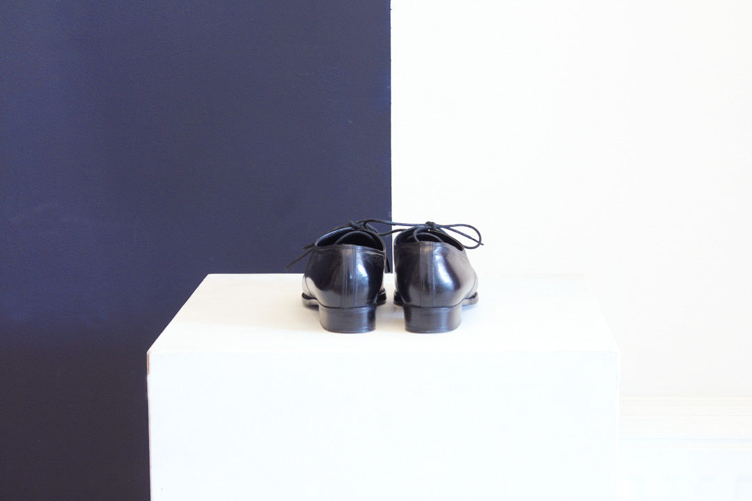 Zwarte leren veterschoenen Yohji Yamamoto x Robert Clergerie maat 36