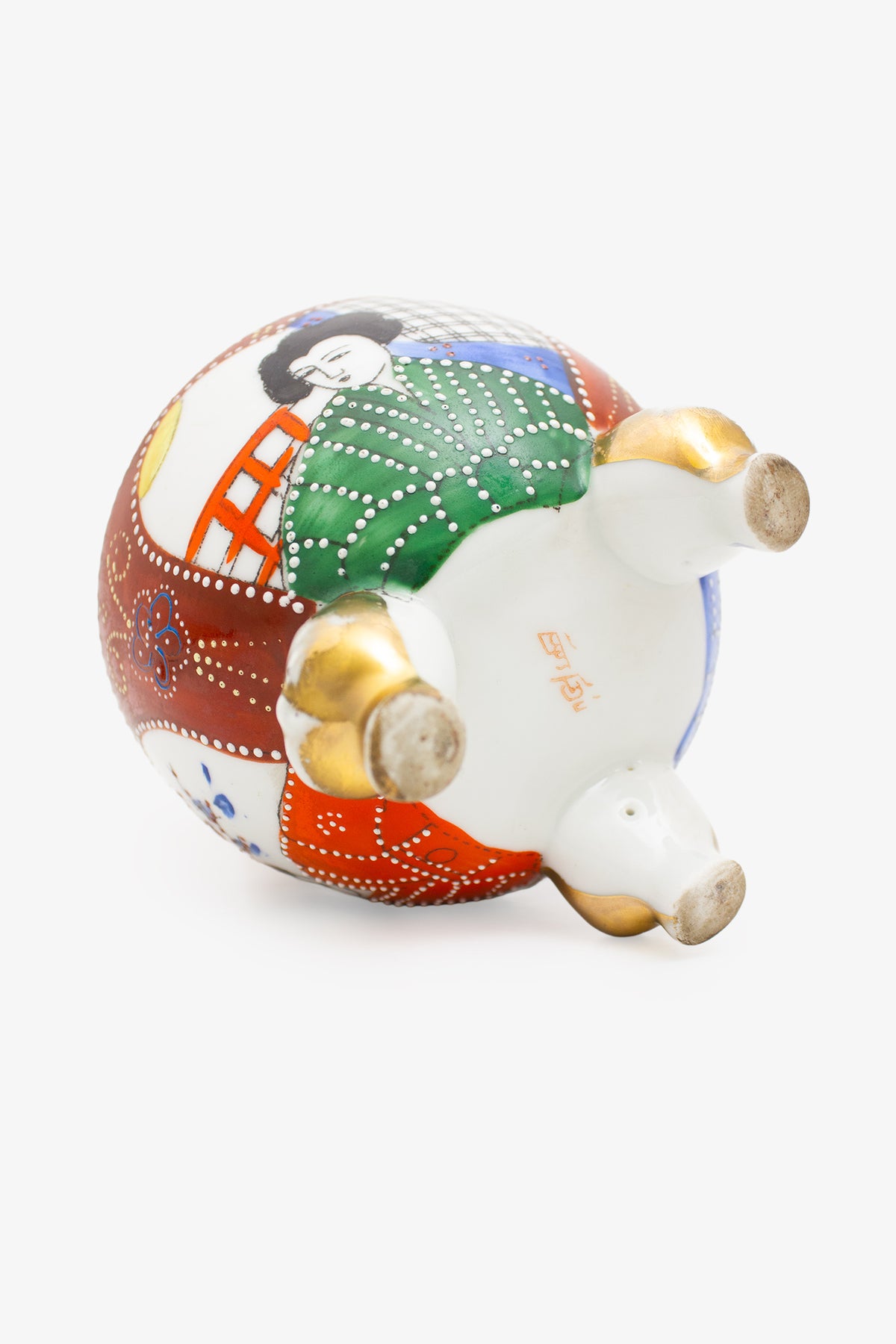1920's Japanse handgemaakte porseleinen Satsuma suikerpot