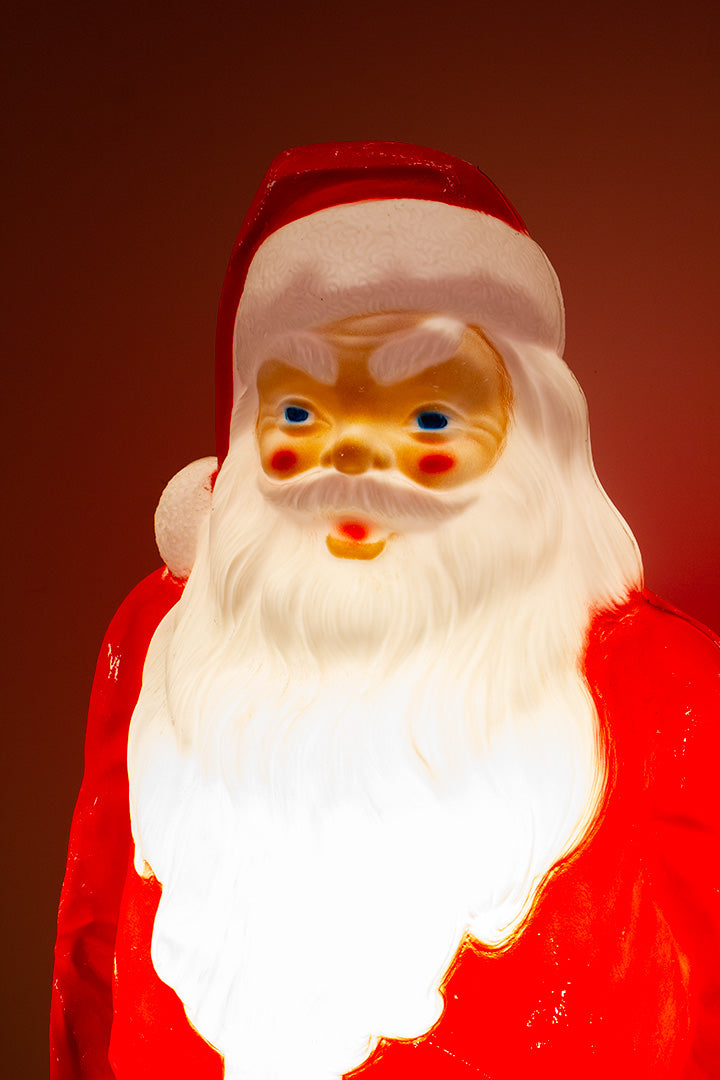 1968 Vintage Grote Kerstman met licht 118 cm
