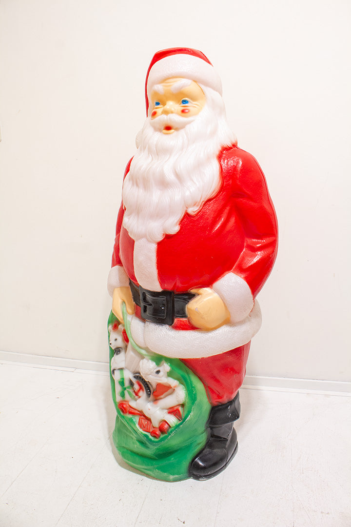 1968 Vintage Grote Kerstman met licht 118 cm
