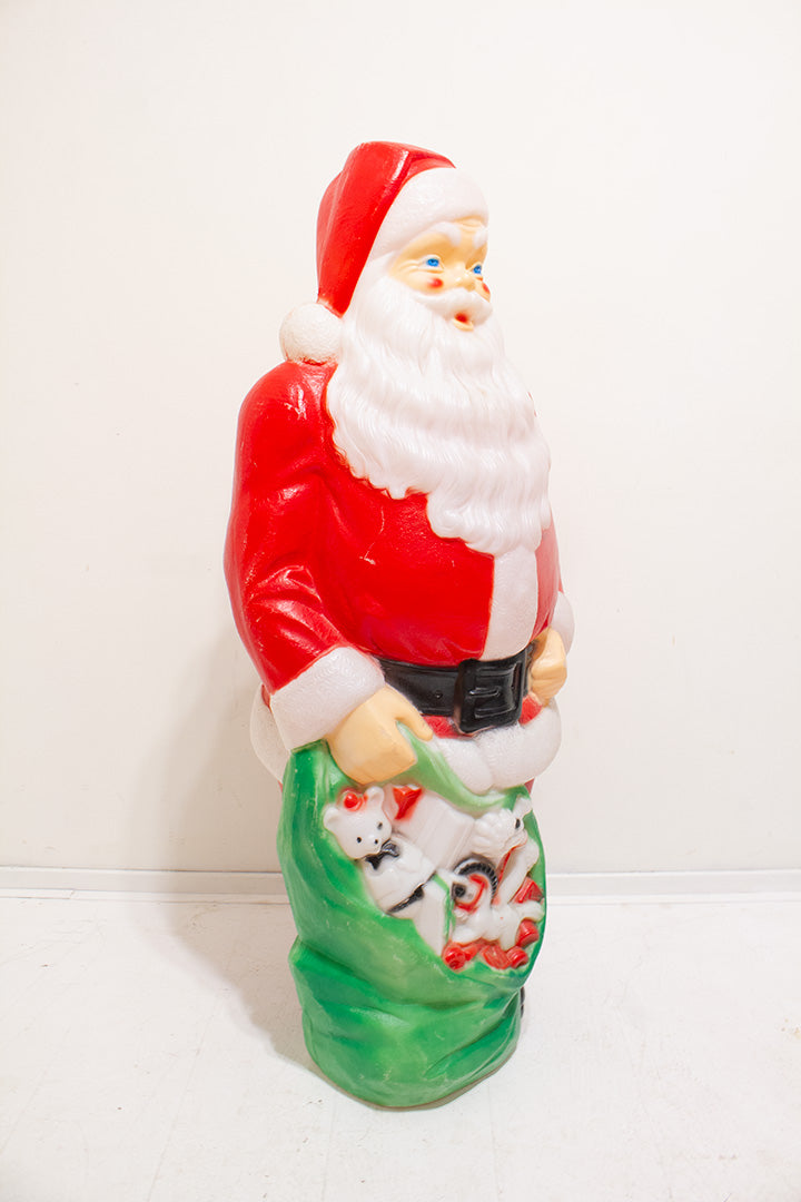 1968 Vintage Grote Kerstman met licht 118 cm