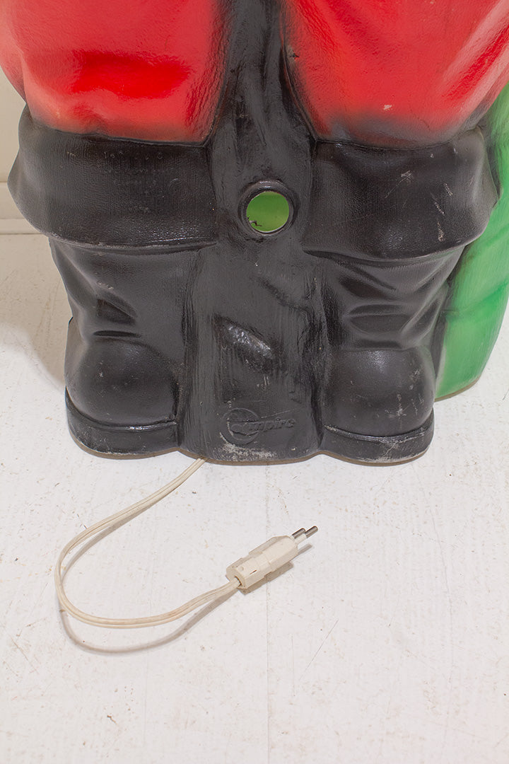 1968 Vintage Grote Kerstman met licht 118 cm