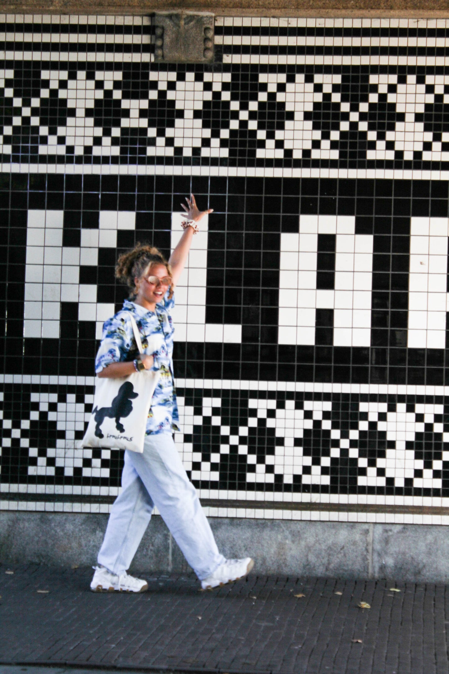 Froufrou's canvas tas Poedel van bio katoen