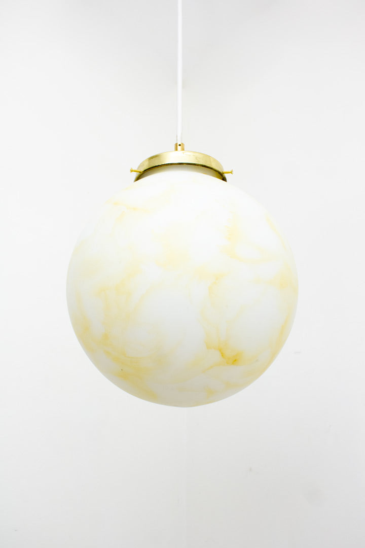 40’s Art Deco hanglamp marmer-look