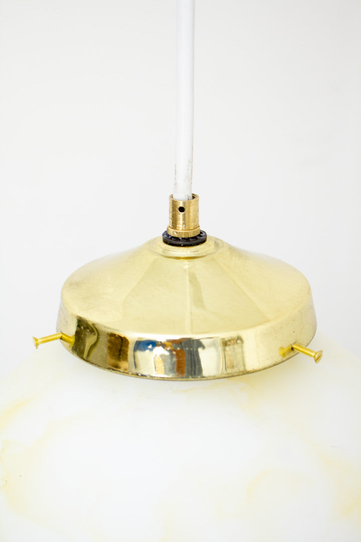 40’s Art Deco hanglamp marmer-look
