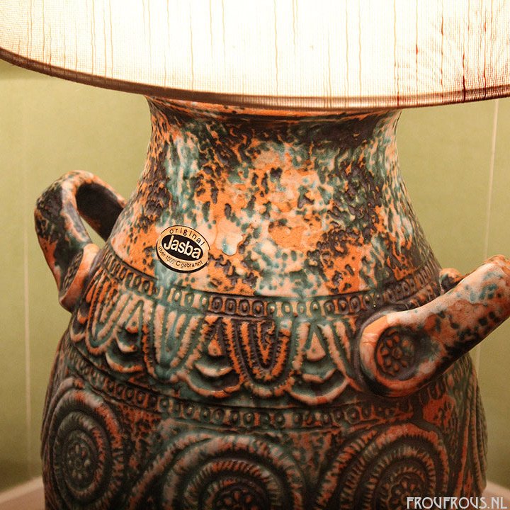 Grote Jasba vaas lamp West Germany