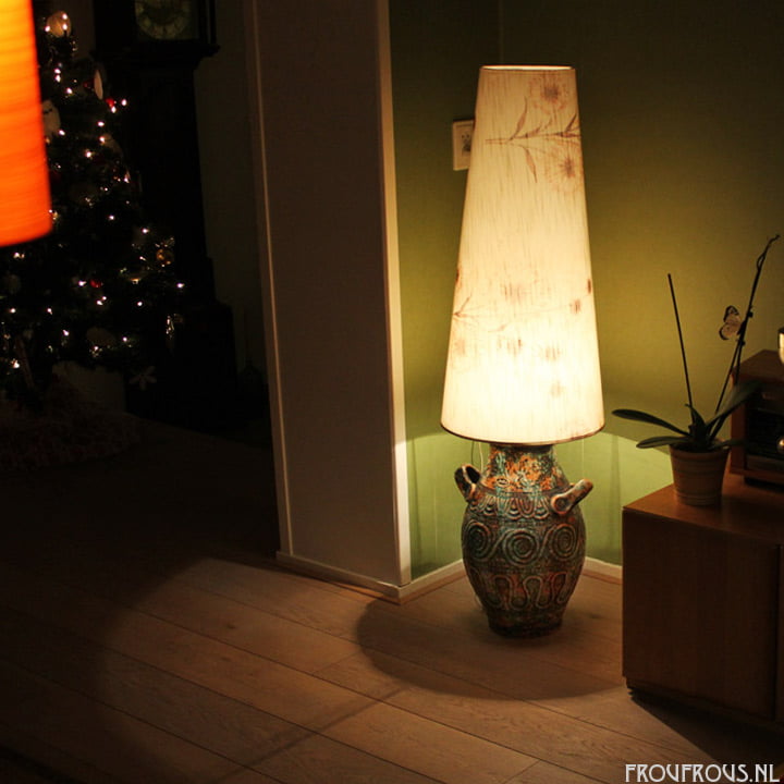 Grote Jasba vaas lamp West Germany