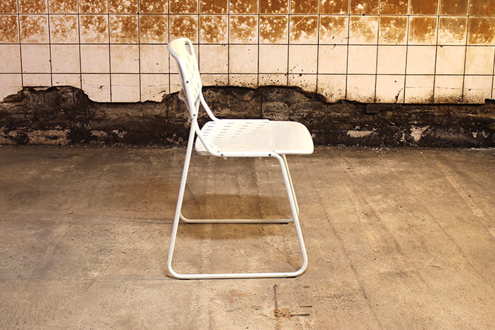 4 Talin Dallas witte vintage stoelen