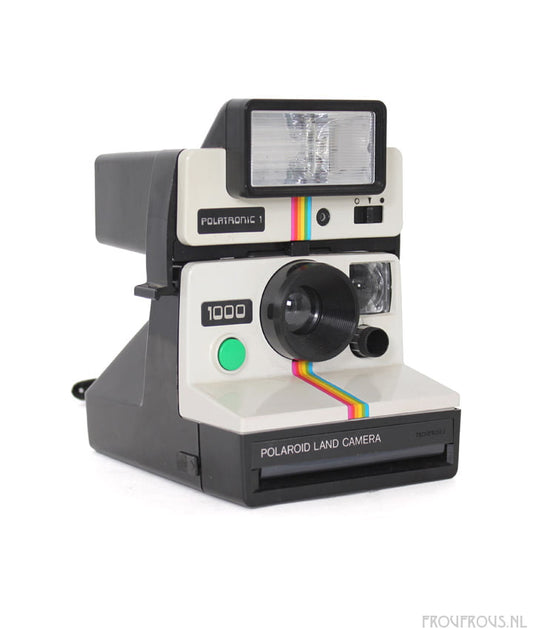 Polaroid 1000 Rainbow groen + Polatronic 1