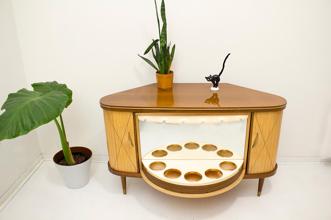 50s vintage drankkabinet cocktailbar barkastje